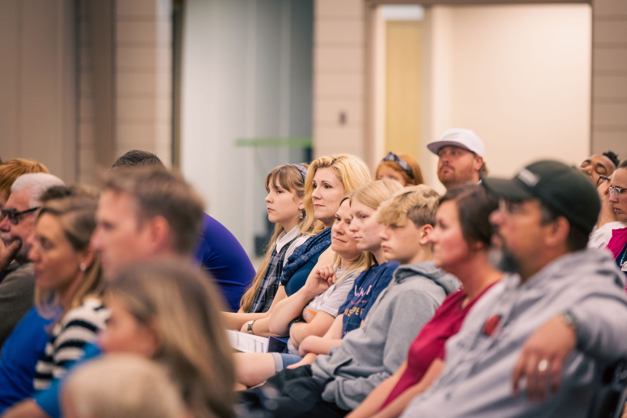 crowd of parents at CPF event