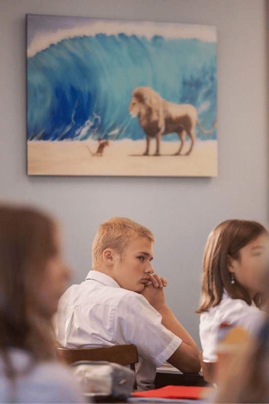 Boy Under Narnia Painting