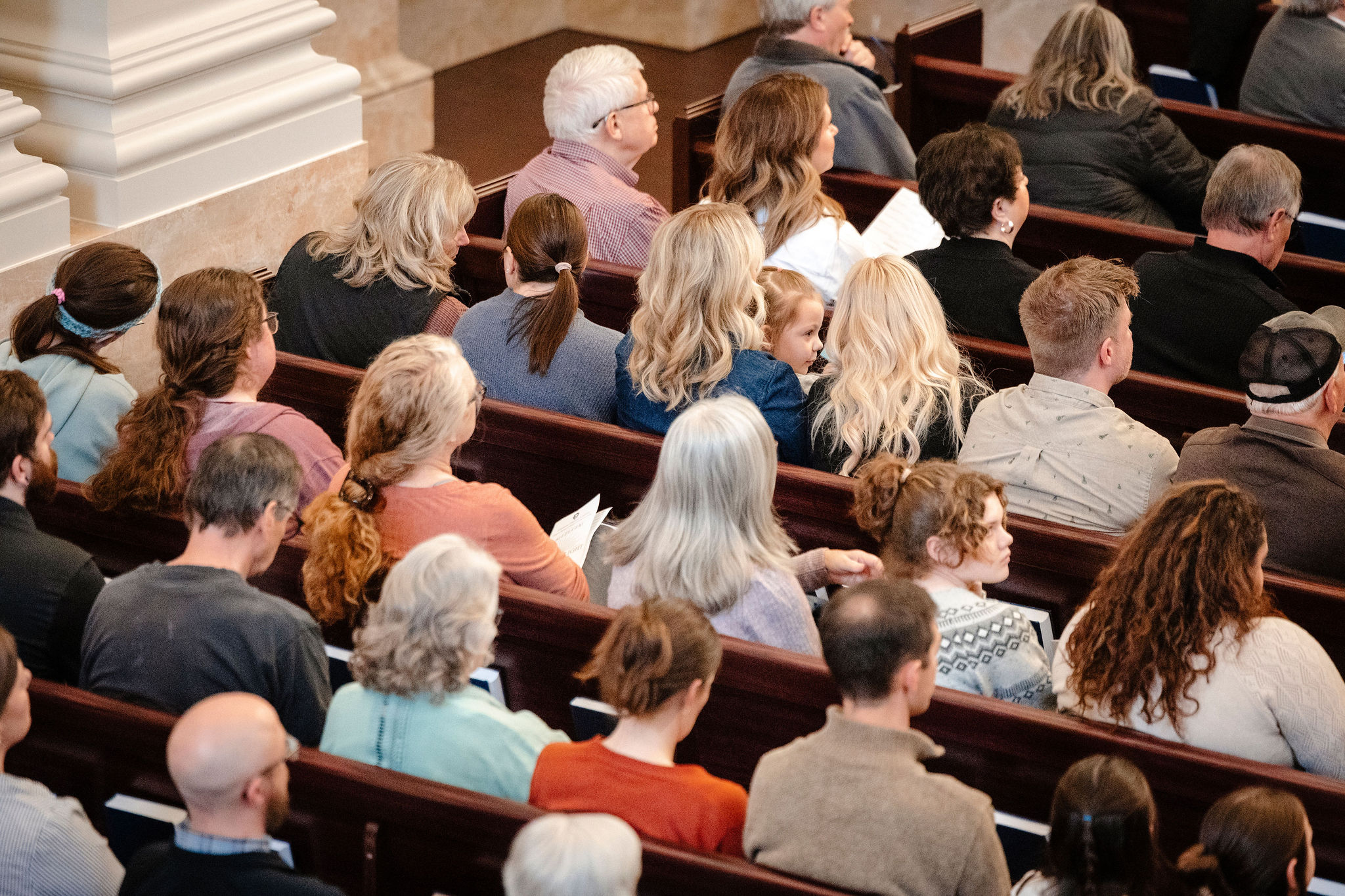 families in chapel
