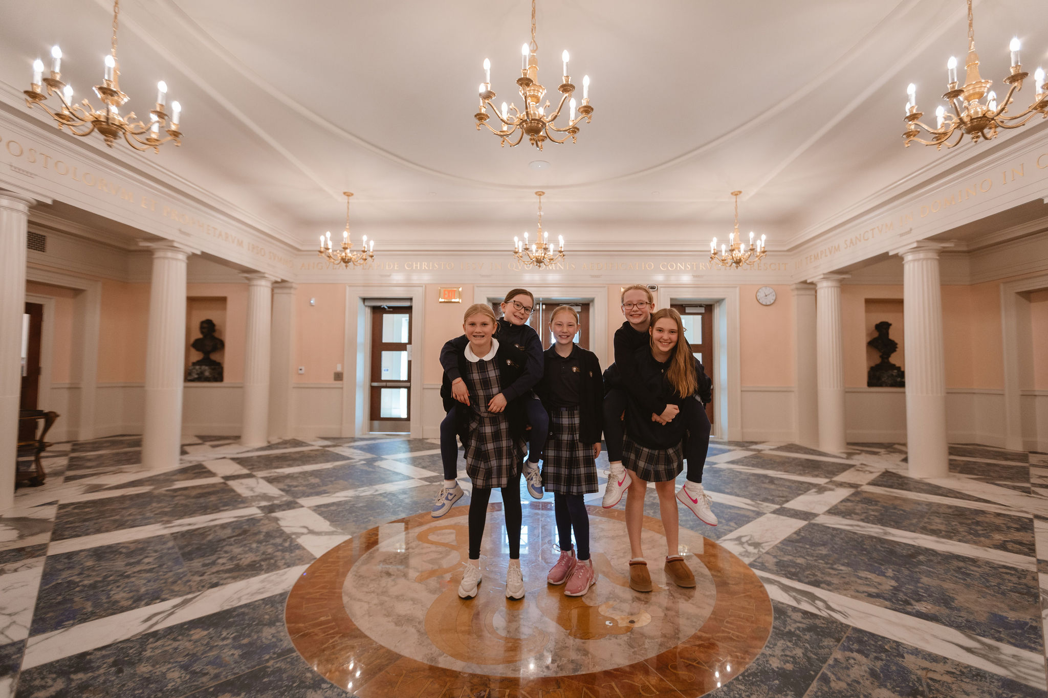 Upper School Girls in Founders Hall