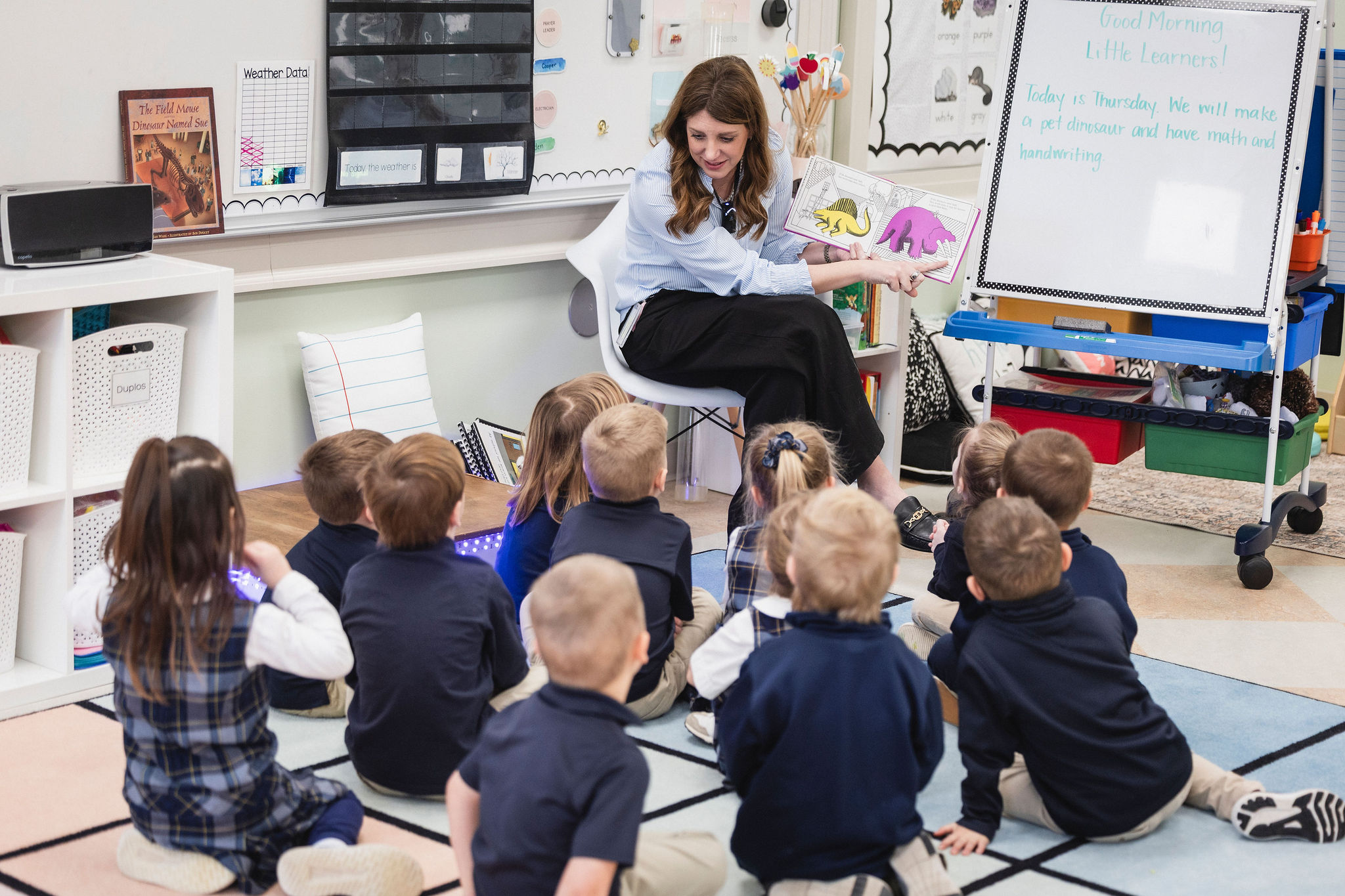 zinter with preK children