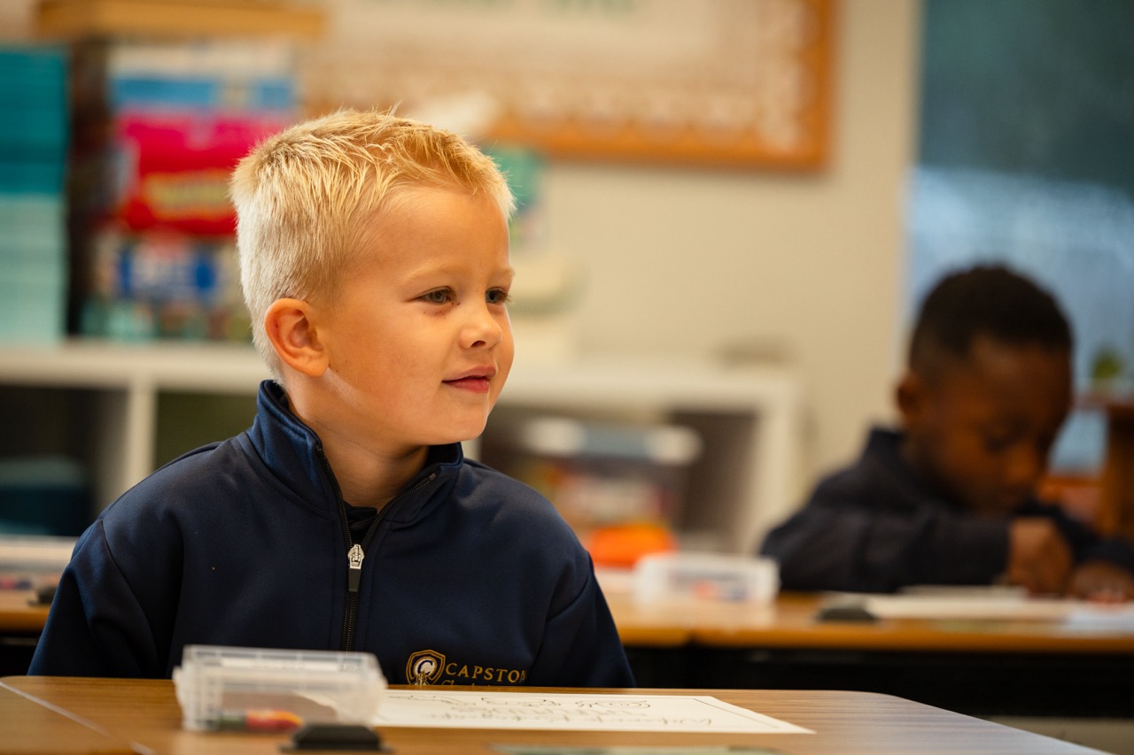 Boy at desk