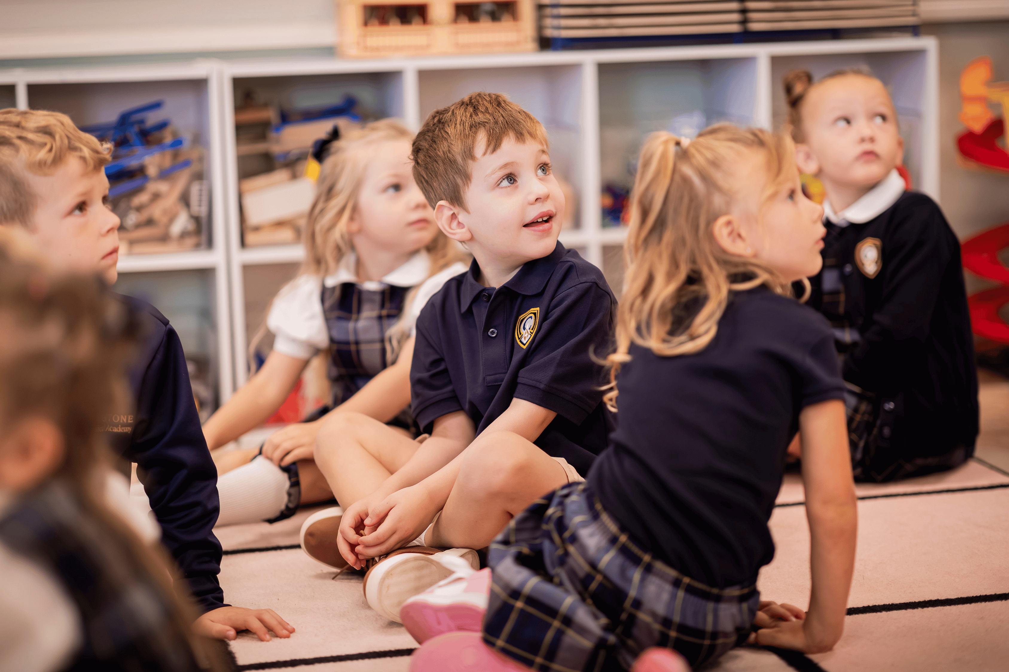 PreK Class Looking at Teacher