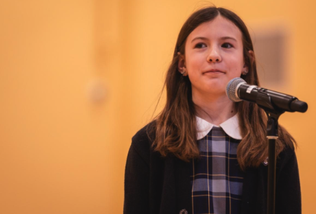 Girl at Microphone