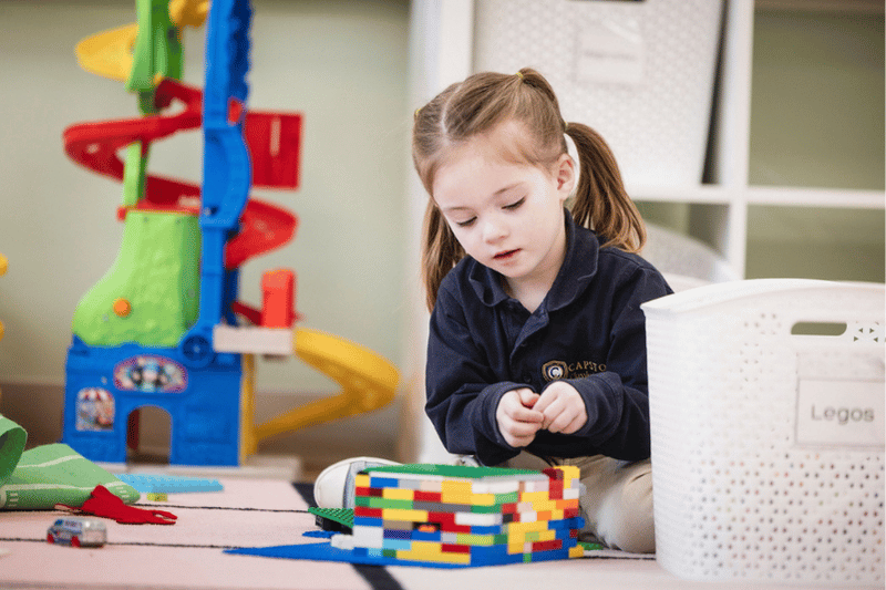 PreK Girl Playing