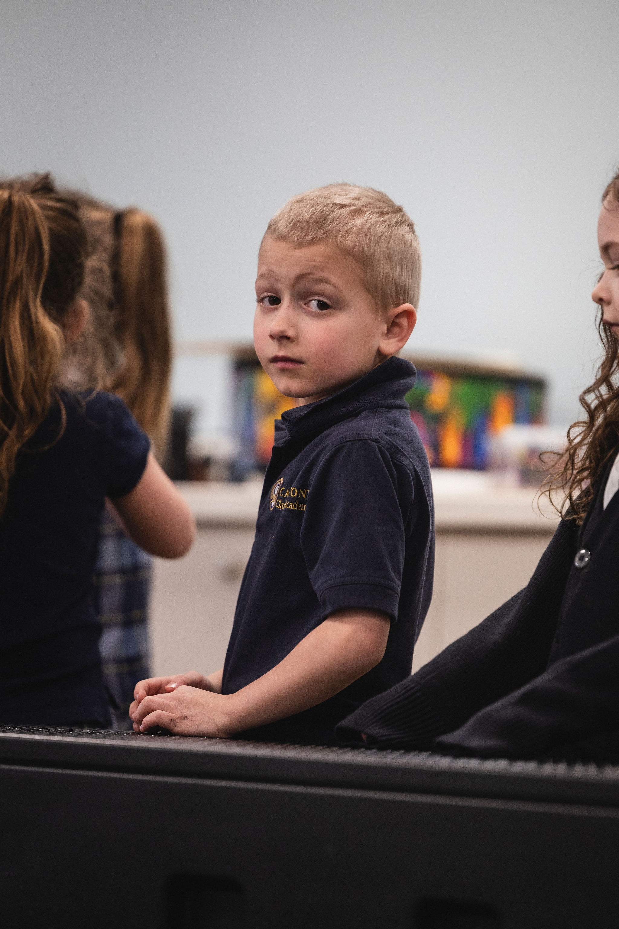 boy looking at camera