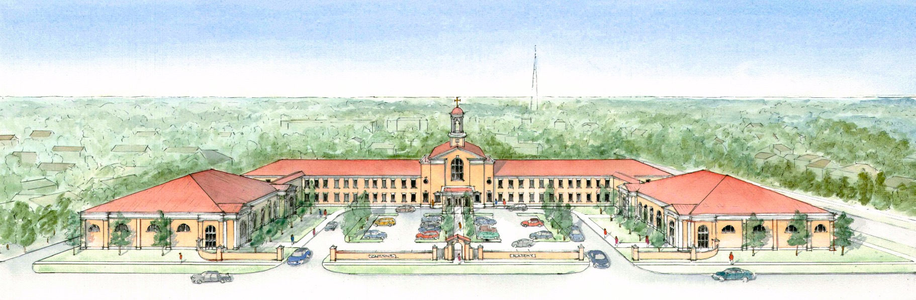 Sketch of Capstone's new building plans