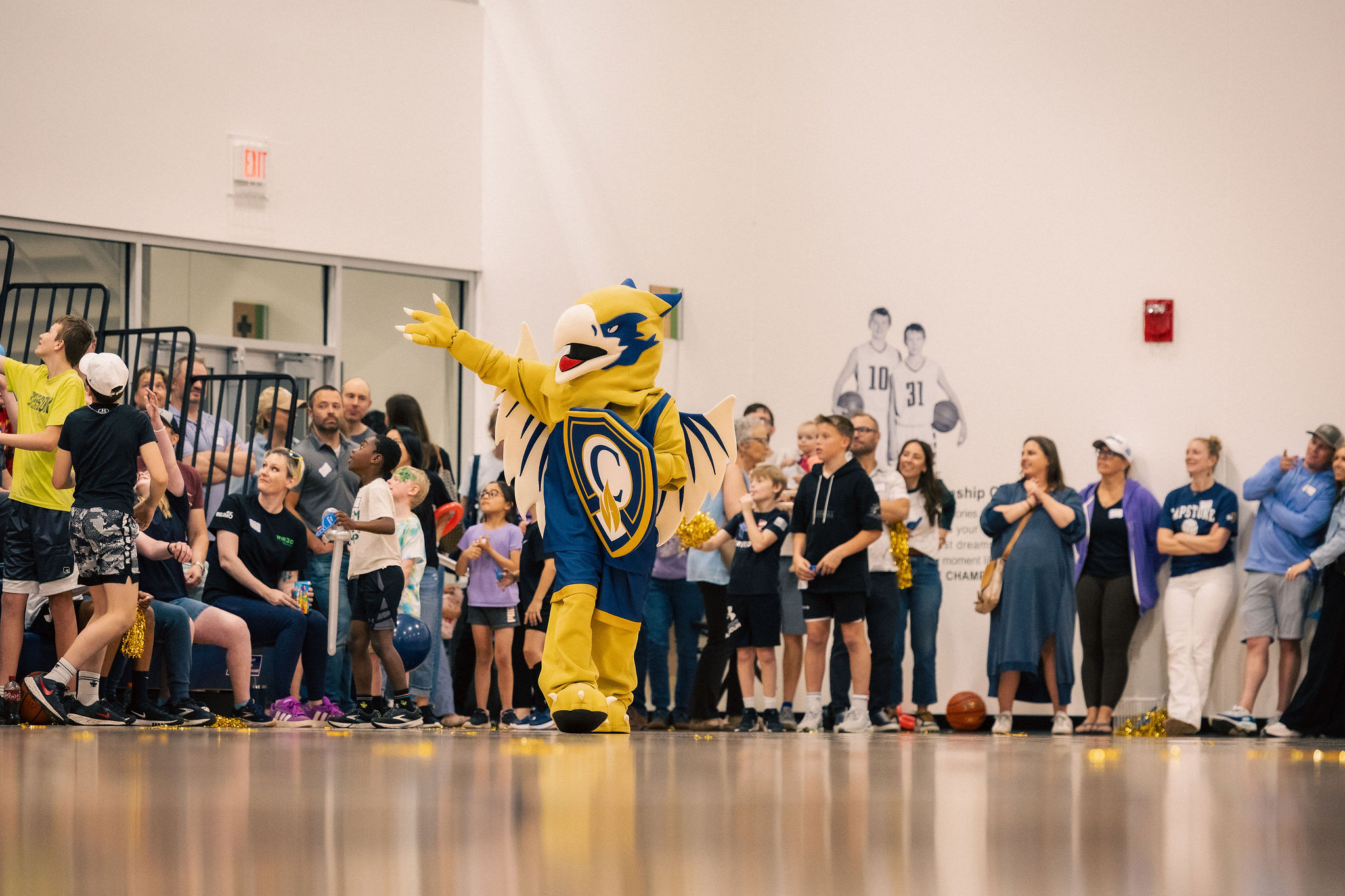 goldie at end of year event