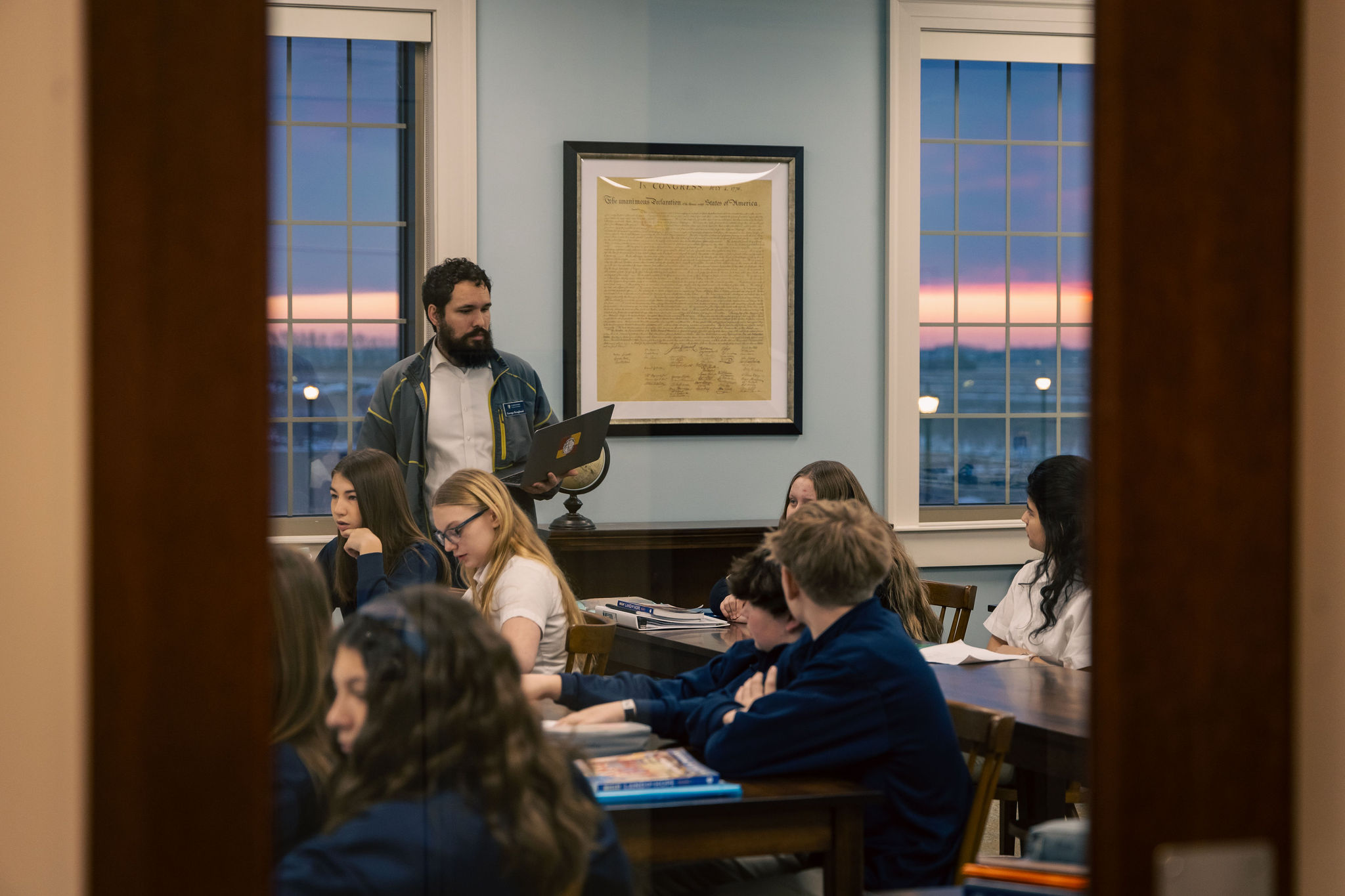 Upper school classroom